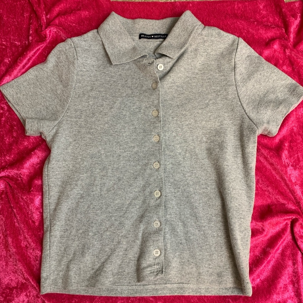 Brandy button up top